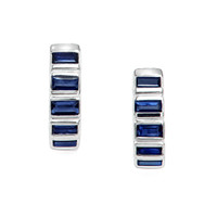 1.47 Ct.Tw. Sapphire 14K Yellow Gold earring
