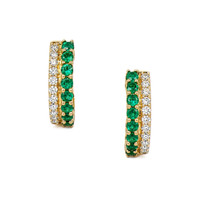 0.42 Ct.Tw. Emerald 14K Yellow Gold earring