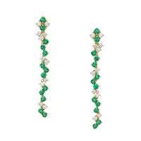 0.90 Ct.Tw. Emerald 14K Yellow Gold earring