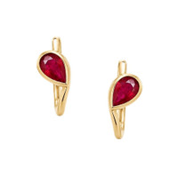 0.85 Ct.Tw. Ruby 14K Yellow Gold earring