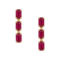 2.13 Ct.Tw. Ruby 14K Yellow Gold earring