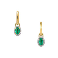 0.48 Ct.Tw. Emerald 14K Yellow Gold earring