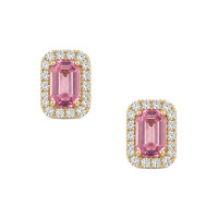 1.11 Ct.Tw. Sapphire 14K Yellow Gold earring