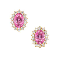 1.06 Ct.Tw. Sapphire 14K Yellow Gold earring