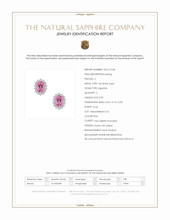 0.90&nbsp;Ct.Tw.Total Carat Weight Pink Sapphire and Natural Diamond Studs Earrings, 14K White Gold Scan Report
