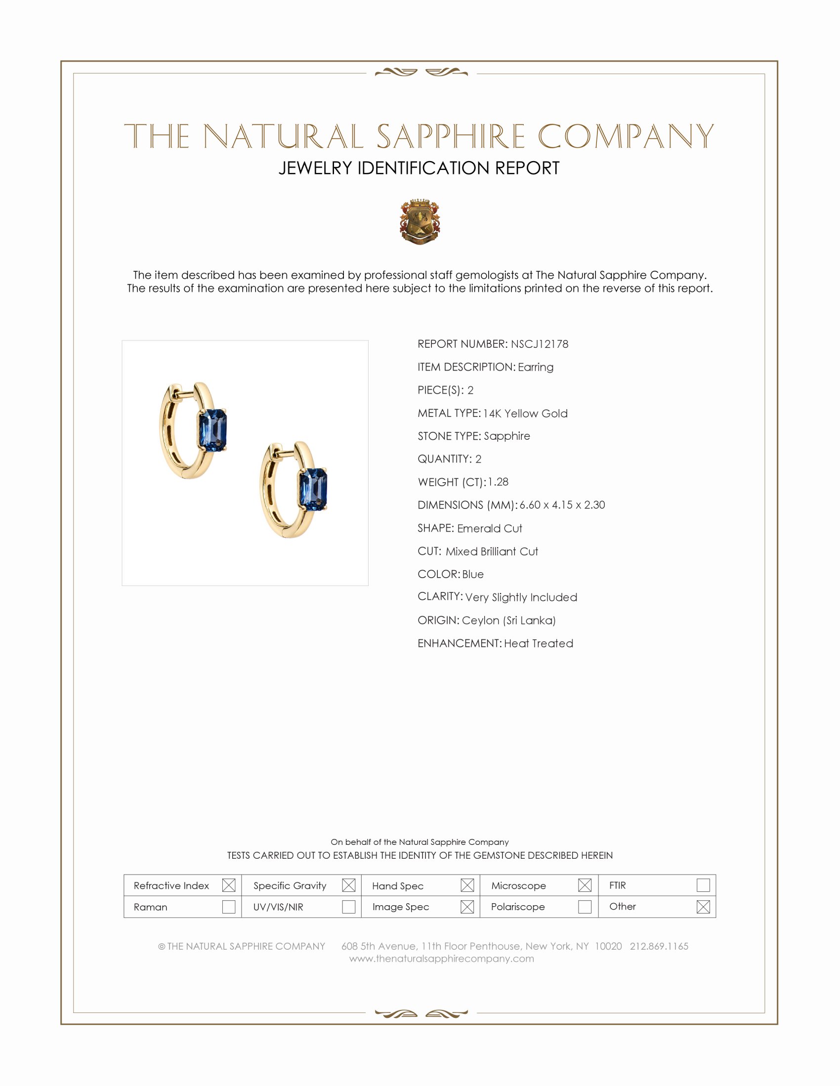 1.28 Ct.Tw. Blue Sapphire Halo Earrings, 14K Yellow Gold