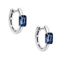 1.05 Ct.Tw. Sapphire 14K White Gold earring