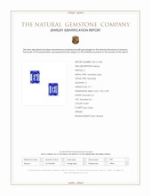 4.11&nbsp;Ct.Tw.Total Carat Weight Violet Tanzanite Studs Earrings, 14K White Gold Scan Report
