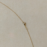 0.30 Ct. Ruby and Natural Diamond Bezel Necklace, 14K Yellow Gold Image
