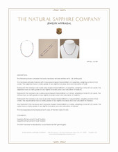 0.66&nbsp;Ct.Tw.Total Carat Weight Mixed Sapphire, Emerald, Purple Amethyst, Yellow Citrine, Sky Blue Aquamarine and Ruby Accent Stones Necklace, 14K White Gold Appraisal