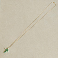 0.96 Ct. Emerald and Natural Diamond Accent Stones Pendant, 14K Yellow Gold Image