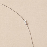 2.81 Ct. Blue Sapphire and Natural Diamond Halo Pendant, 14K White Gold Image