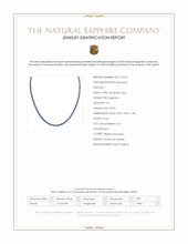 20.99 Ct. Blue Sapphire Accent Stones Necklace, 14K White Gold Scan Report