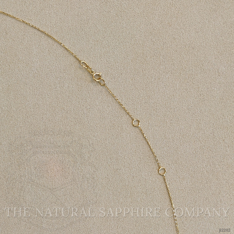 0.59 Ct. Emerald and Natural Diamond Antique Style Necklace, 14K Yellow Gold