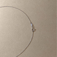 0.52 Ct. Blue Sapphire and Natural Diamond Accent Stones Necklace, 14K White Gold Life Style