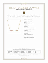 0.30 Ct. Ruby Bezel Necklace, 14K Yellow Gold Scan Report