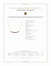 0.30 Ct. Ruby Bezel Necklace, 14K Yellow Gold Scan Report