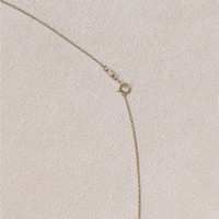 0.11 Ct. Emerald Bezel Necklace, 14K Yellow Gold Life Style