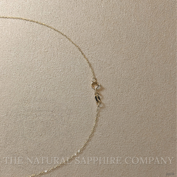 0.60 Ct. Pink Sapphire and Natural Diamond Pave Necklace, 14K Yellow Gold