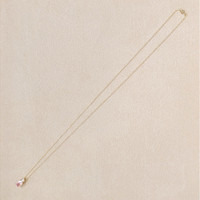 0.96 Ct. Pink Sapphire and Natural Diamond Multi Stone Necklace, 14K Yellow Gold Life Style