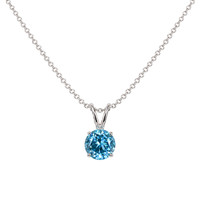 3.38 Ct. Zircon 14K White Gold pendant