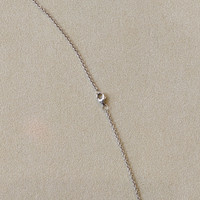 3.38 Ct. Blue Zircon Solitaire Pendant, 14K White Gold Image