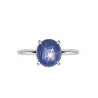 7.19 Ct. Sapphire Silver ring
