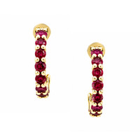 2.30 Ct.Tw. Ruby 14K Yellow Gold earring