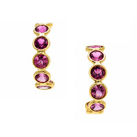 3.85 Ct.Tw. Tourmaline 18K Yellow Gold earring