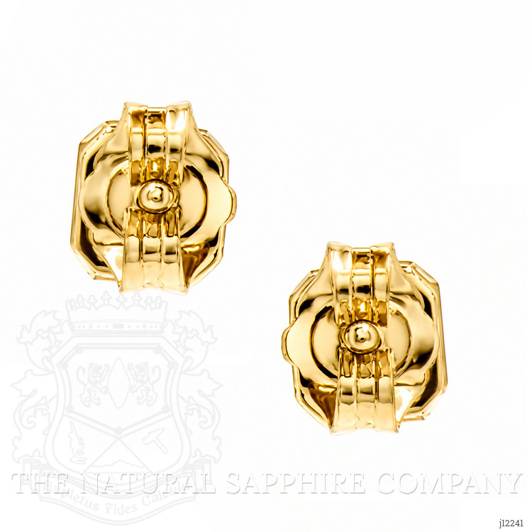 0.54 Ct.Tw. Emerald Studs Earrings, 14K Yellow Gold