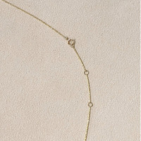 0.41 Ct. Emerald and Natural Diamond Pave Necklace, 14K Yellow Gold Life Style