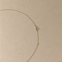 0.67 Ct. Emerald Bezel Necklace, 18K Yellow Gold Life Style