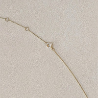 3.58 Ct. Blue Sapphire Bezel Necklace, 14K Yellow Gold Life Style