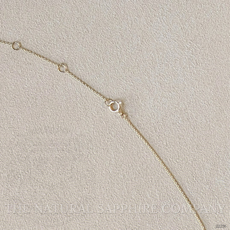 3.58 Ct. Blue Sapphire Bezel Necklace, 14K Yellow Gold