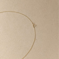 0.38 Ct. Blue Sapphire and Natural Diamond Pave Necklace, 18K Yellow Gold Life Style