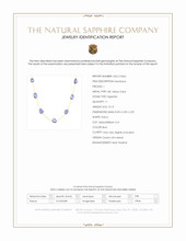 10.13 Ct. Blue Sapphire Bezel Necklace, 18K Yellow Gold Scan Report