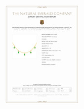 1.70 Ct. Emerald Bezel Necklace, 18K Yellow Gold Scan Report