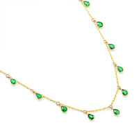 1.70 Ct. Emerald Bezel Necklace, 18K Yellow Gold Image