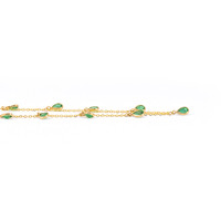 1.70 Ct. Emerald Bezel Necklace, 18K Yellow Gold Image