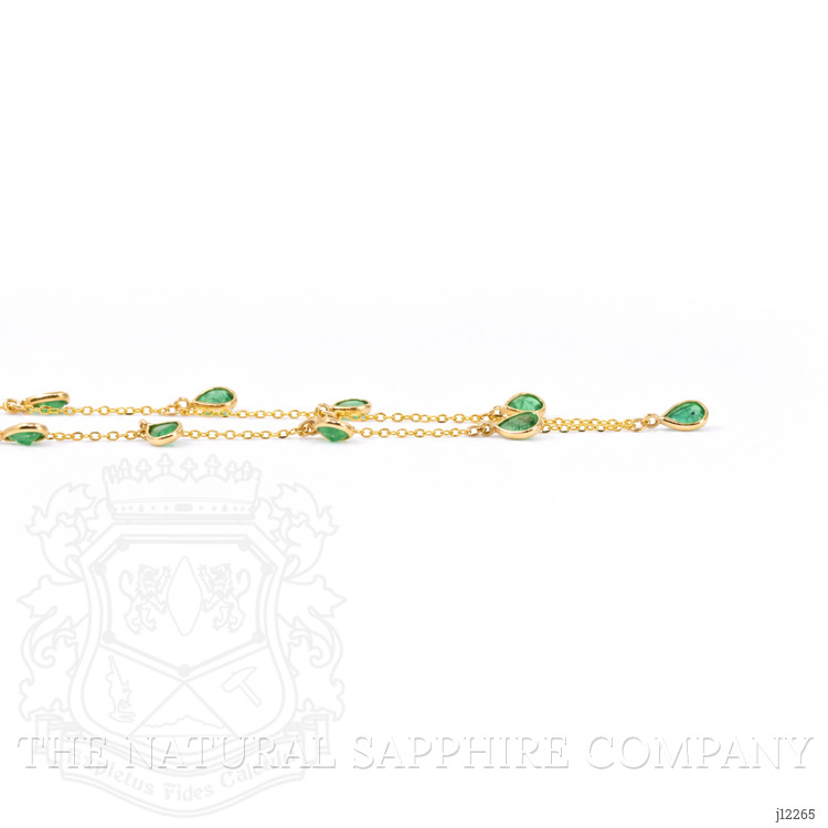 1.70 Ct. Emerald Bezel Necklace, 18K Yellow Gold