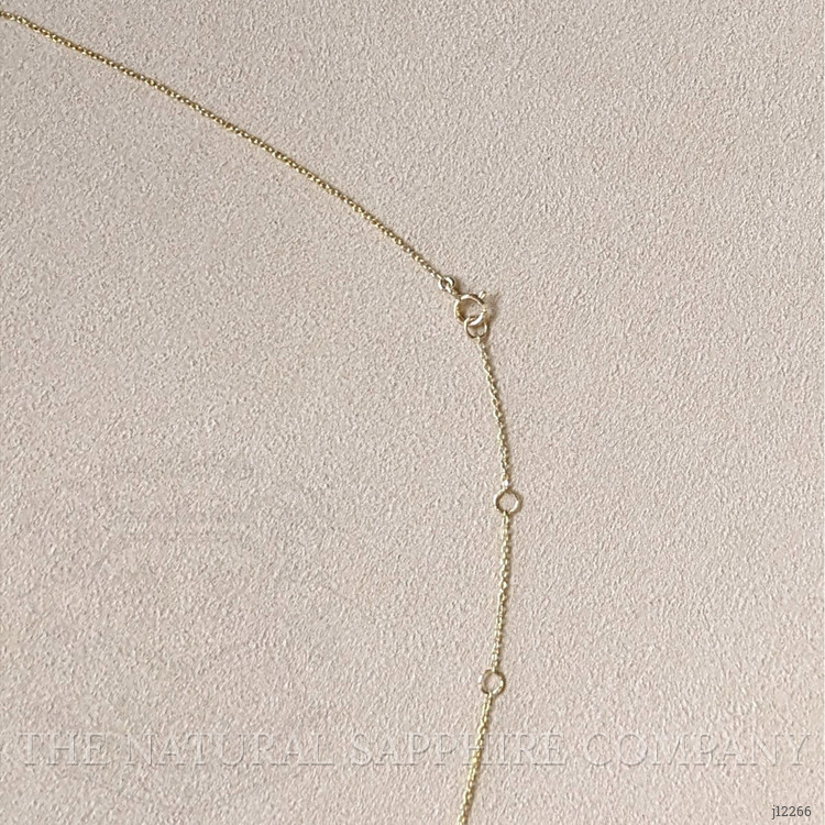 0.68 Ct. Blue Sapphire and Natural Diamond Bezel Necklace, 14K Yellow Gold