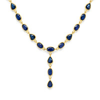 7.92 Ct. Sapphire 18K Yellow Gold necklace