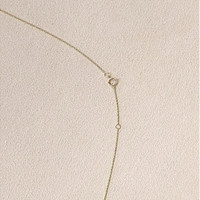 0.60 Ct. Blue Aquamarine and Natural Diamond Pave Necklace, 14K Yellow Gold Life Style
