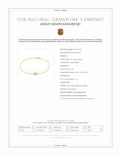 0.30 Ct.Tw.Total Carat Weight Blue Aquamarine and Natural Diamond Pave Bracelet, 14K Yellow Gold Scan Report