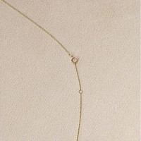 0.86 Ct. Emerald Solitaire Necklace, 14K Yellow Gold Life Style