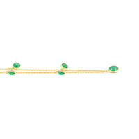 2.55 Ct. Emerald Bezel Necklace, 14K Yellow Gold Image