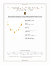 4.65 Ct. Yellow Sapphire Bezel Necklace, 18K Yellow Gold Scan Report
