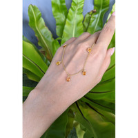 4.65 Ct. Yellow Sapphire Bezel Necklace, 18K Yellow Gold Life Style