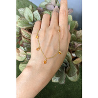 4.65 Ct. Yellow Sapphire Bezel Necklace, 18K Yellow Gold Life Style