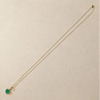 1.45 Ct. Emerald Solitaire Pendant, 14K Yellow Gold Life Style